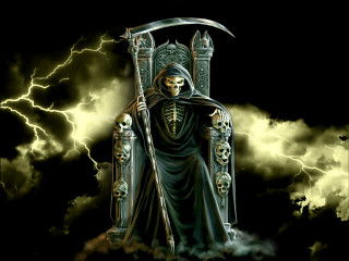 Skeleton throne scepter sitting hand 3 - a skeleton free wallpaper