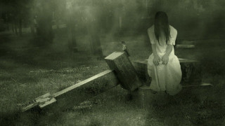 Woman white dress walking grave - a white dress free wallpaper