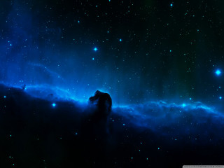 Person standing dark space stars - a dark space free wallpaper
