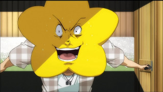 Cartoon character yellow flower surprised - expression free wallpaper