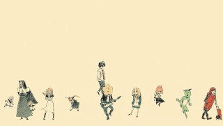 People walking street luggage cat - their back free wallpaper for desktop