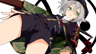 Anime character gun hat green - a green eye free wallpaper