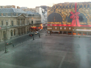 City street large building red - charles angrand free wallpaper