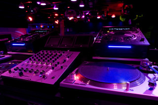 Dj equipment lit dark room - the dark room free wallpaper