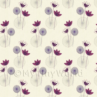White background purple flowers circles - the side free wallpaper for tablet