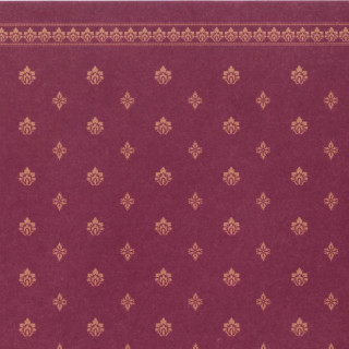 Red gold floral border paper - cloth free wallpaper