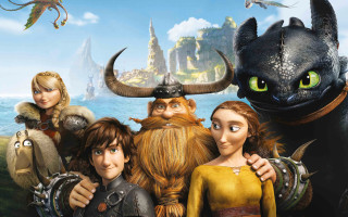 People dragon movie characters group - a movie free wallpaper