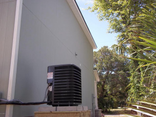 Air conditioner wooden box house - free seasons wallpaper for desktop