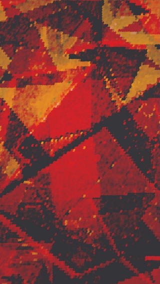 Red yellow abstract painting black - generative free wallpaper for mobile