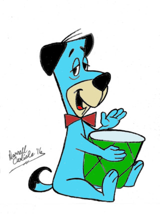 Cartoon dog drum bowtie funny - barron storey free wallpaper