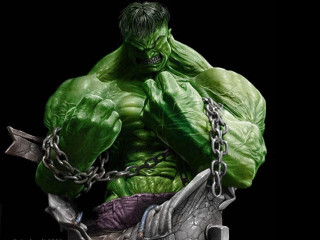 Hulk statue chains ankles hands 2 - chain free wallpaper