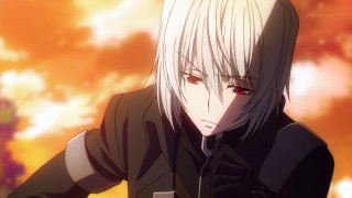 Whitehair redeyes hoodie male sunset - a hoodie free wallpaper