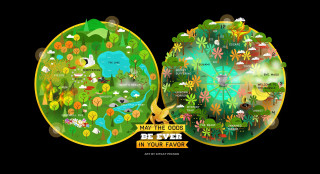World map animals plants nature 2 - elysium free wallpaper