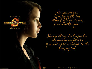 Woman black shirt quote hunger - the movie free wallpaper