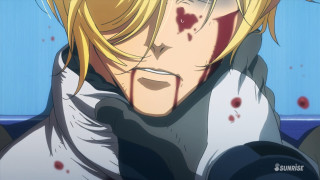 Blonde man blood face neck - free valentines wallpaper for desktop