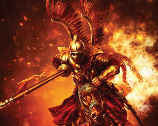Man armor horse sword helmet - warhammer free wallpaper