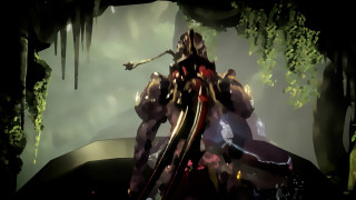 Giant robot forest sword creature - its hand free wallpaper