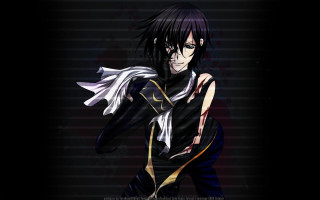 Man blackhair whiteShirt knife blood - holding free wallpaper