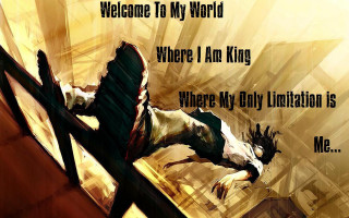 Falling person ramp quote image - a quote below free wallpaper