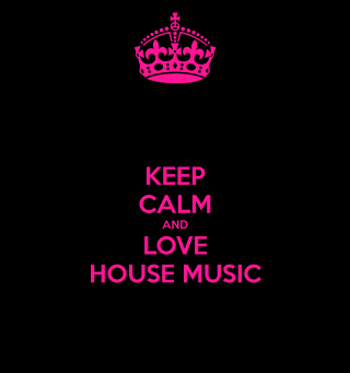 Keep calm love house music - kitsch movement free wallpaper for tablet