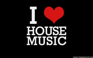 I love house music heart - side and the words free wallpaper for desktop