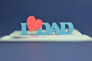 I love dad paper cutout - dada free wallpaper