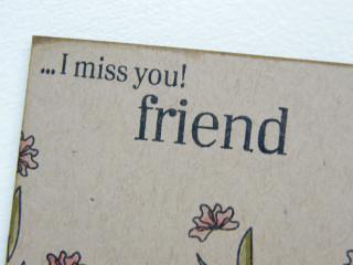 Flowers card i miss you - friend free wallpaper