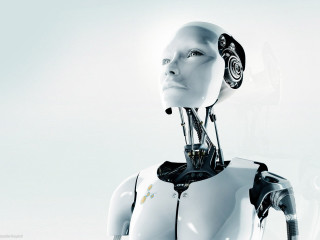 Robot helmet cord head neck - a robot free wallpaper