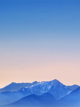 Mountain range snow capped pink 2 - free mountains wallpaper for mobile