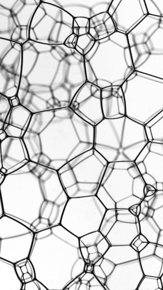 Hexagonal pattern closeup black white - anish kapoor free wallpaper for mobile