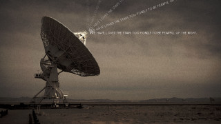 Satellite dish message sky desert - space free wallpaper