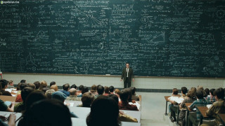 Man blackboard classroom writing walls - academic free wallpaper