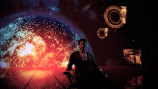 Man bike planet picture star - mass effect free wallpaper for desktop