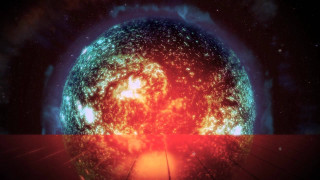 Red blue object red light - the image free wallpaper