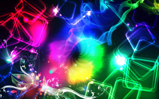 Colorful abstract background flower star - a colorful abstract background free wallpaper