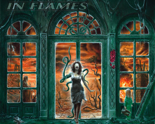 Woman octopus demon window standing - a giant octopus free wallpaper