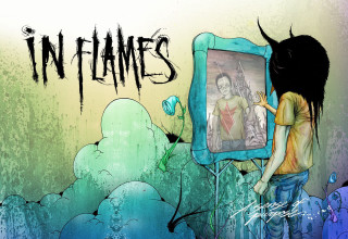 Drawing person picture frame flames - brian thomas free wallpaper for desktop