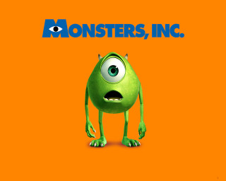 Green monster surprised look eyes - a green monster free wallpaper