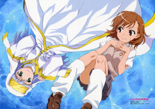 Woman holding man blue sky - behind her free wallpaper