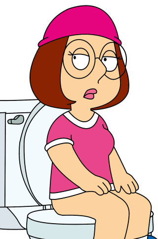 Cartoon girl toilet surprised pink - a pink hat free wallpaper