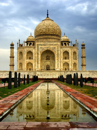 Large building pool water sky - a large building free wallpaper for mobile