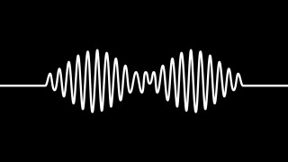 Black white sound wave outline 2 - vector curve free wallpaper