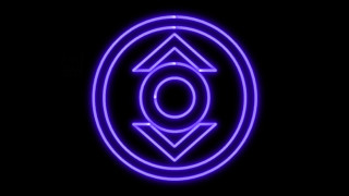 Neon blue circle black background - a blue circle free wallpaper