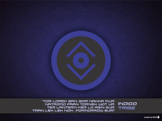 Blue black circular logo text - underneath free wallpaper