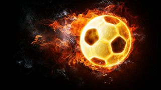 Soccer ball fire smoke black - andrew robertson free wallpaper