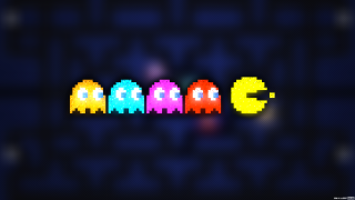 Pacman pixel art row word - 4 k wallpaper free wallpaper