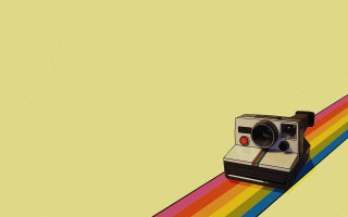 Polaroid camera rainbow paper camera - lomography free wallpaper