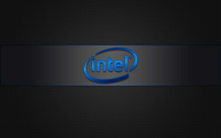 Blue intel logo black background - a blue stripe free wallpaper