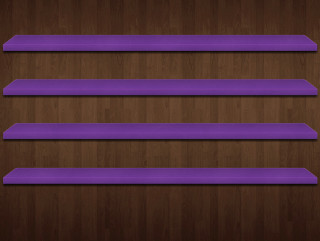 Purple shelf wooden floor wall - blunt border free wallpaper