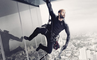 Man hanging high rise harness - panfuturism free wallpaper